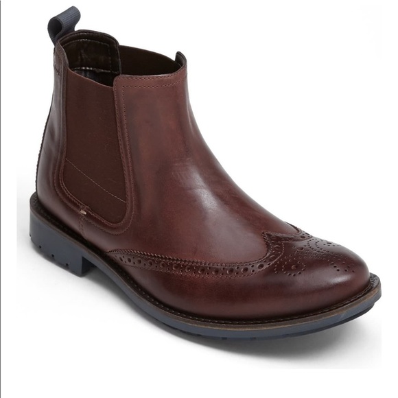 clarks wingtip boots